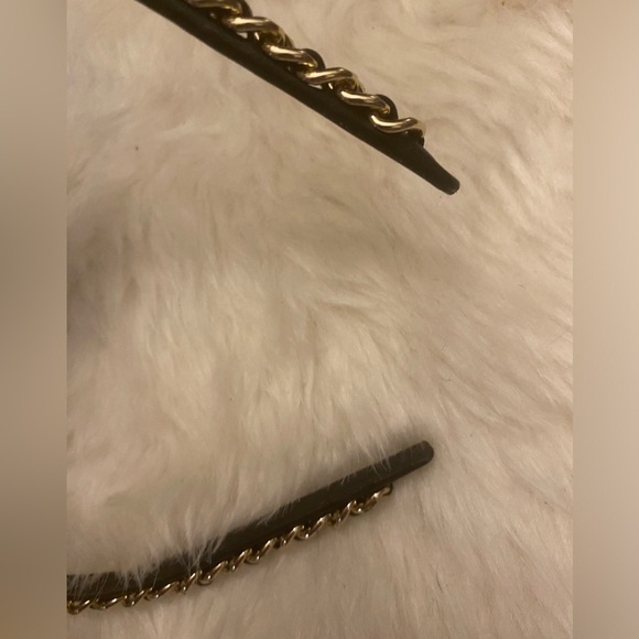Chanel Black and Gold turn lock Chain Headband - Picture 6 of 10